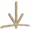 Ekena Millwork Alberta Rough Sawn Timber Gable Bracket, Douglas Fir, 96"W x 60"H x 4"D x 4"F, 15/12 Pitch GBW096X60X0404ALB00RDF - alternate 5